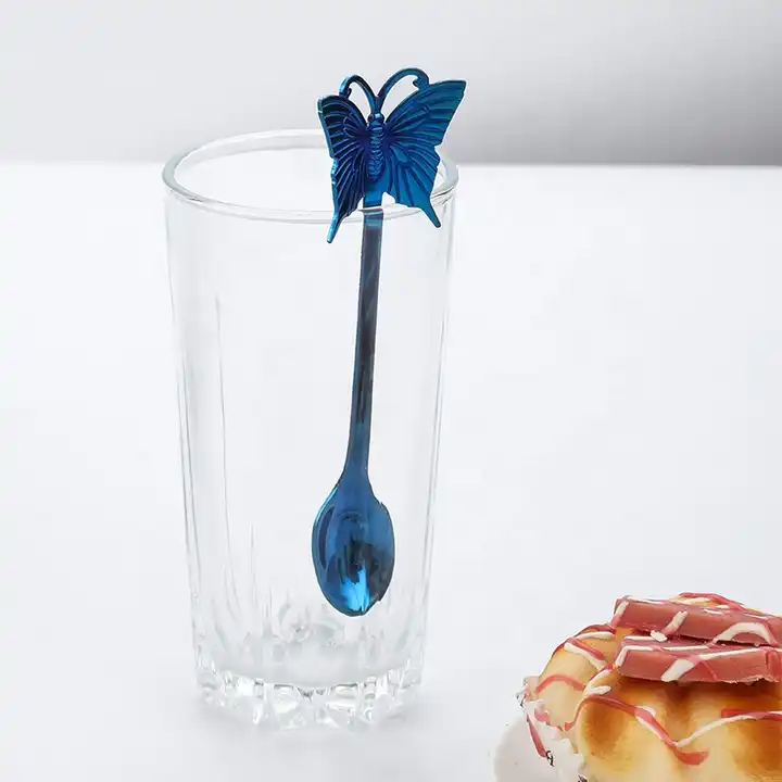 "Butterfly" spoon - For tea, coffee or desserts - 4 colors available