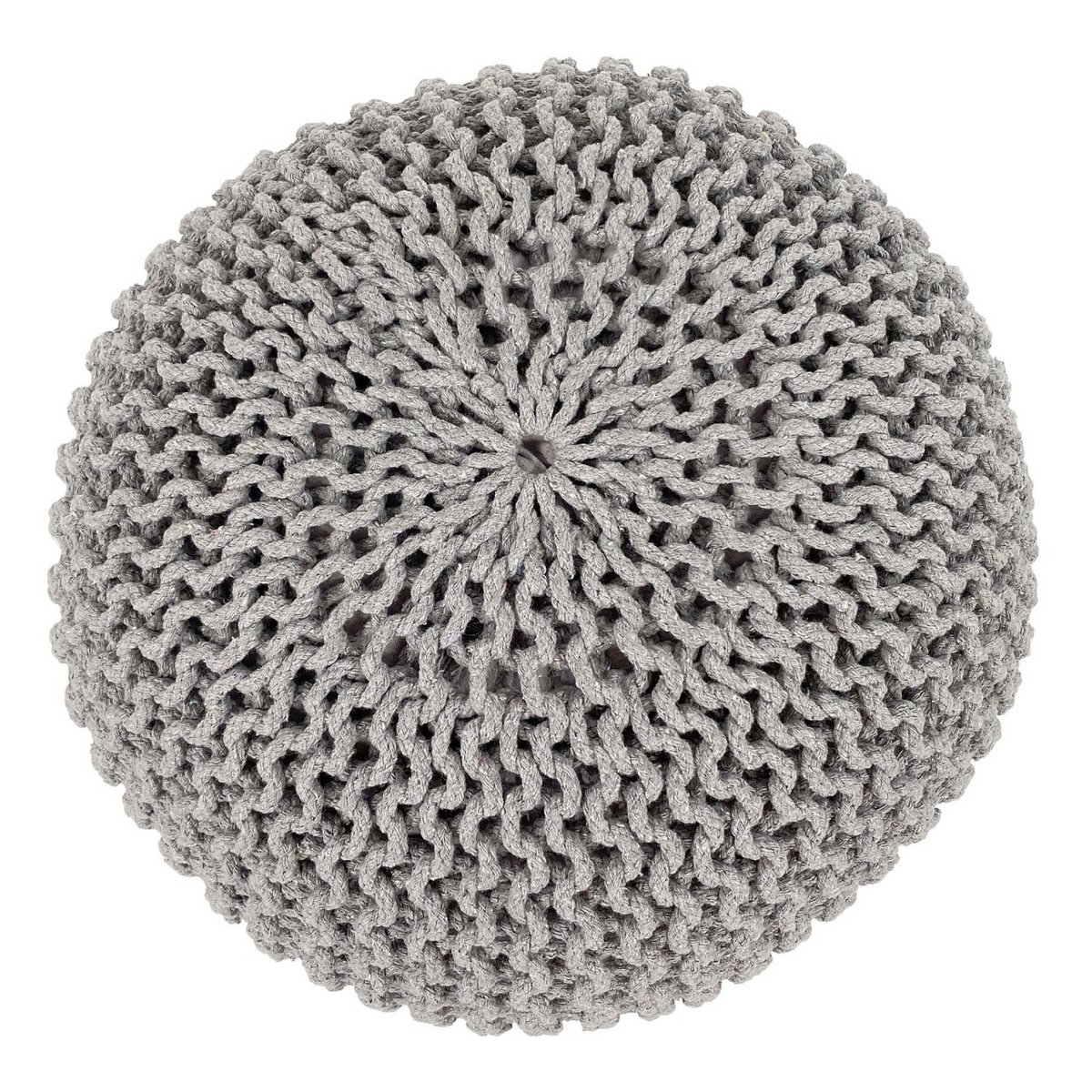 Pouf Ø 55 h 37 h 37 tabouret de tricot siège de planche de sol de pouf durable