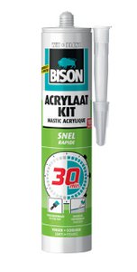 Bison acrylaat kit 30 minuten 310 ml WIT