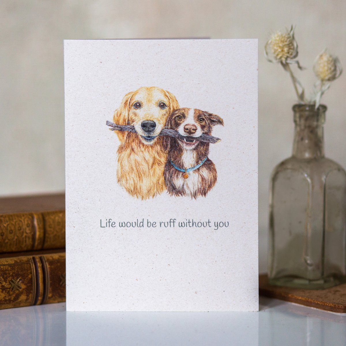 Cute Dogs Eco-friendly Valentine's Day Card
