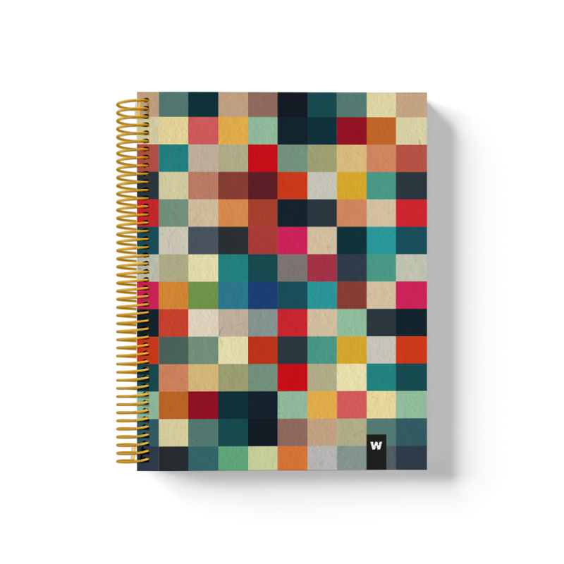 Farverige spiralnotesbøger | Pixel