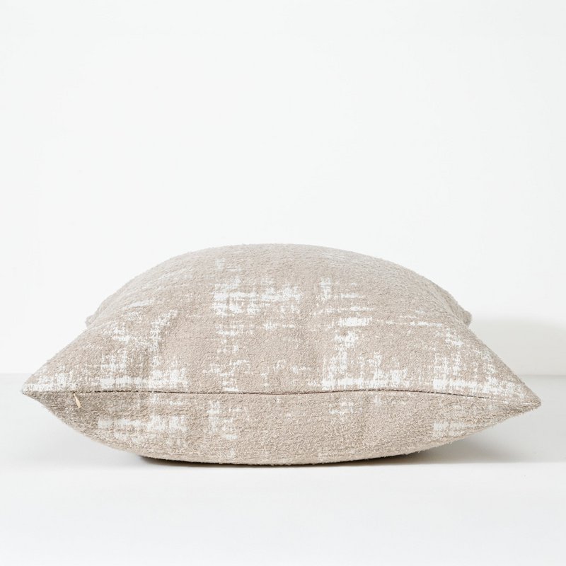 Stormy Oat - Fabric Cushion - 55 X 55