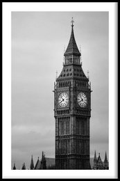 Poster of Big Ben in London, available in various sizes and materials including poster, canvas, and plexiglass.