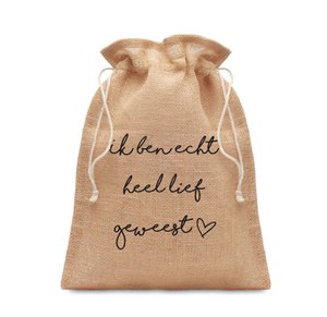 Lebkuchenbeutel Jute 'war schön'