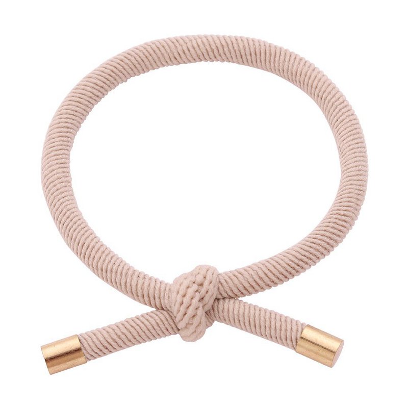 Pulsera Nudo Dorado Beige