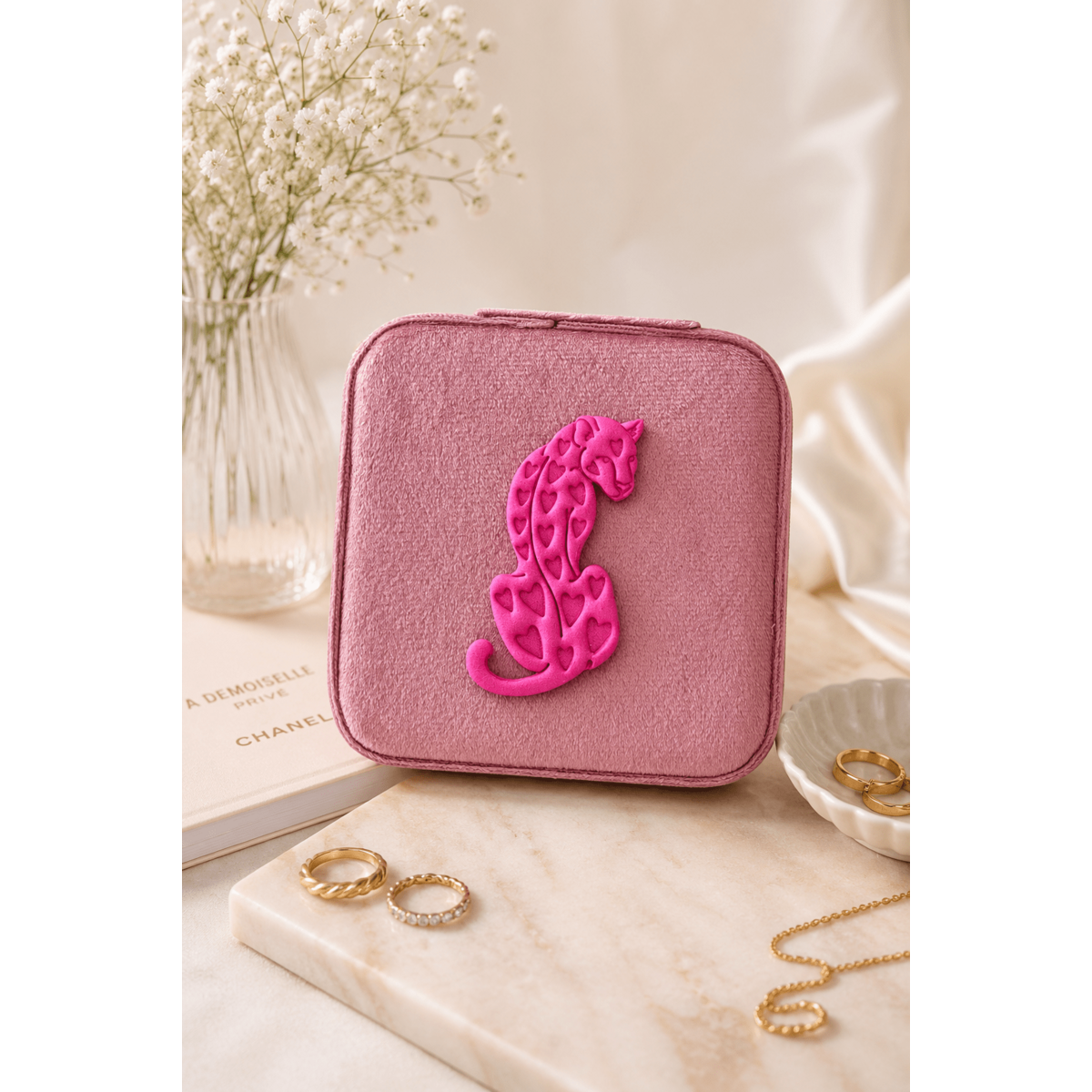 Amour sauvage bijoux de voyage rose