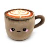 Foodiemals Cappuccino Microwavable Plush Lavender Heat Pack