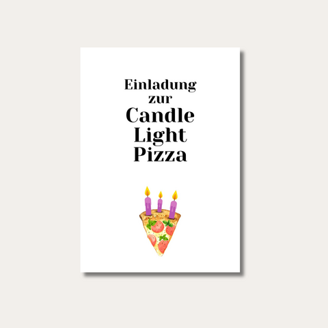 Ansichtkaart | Kaarslichtpizza