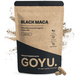 Sorte Maca Kapsler 500mg Økologisk - 100 Kapsler