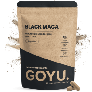 Black Maca Capsules 500mg Organic - 100 Capsules