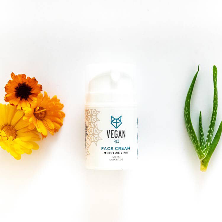 Crema facial hidratante con caléndula y aloe vera