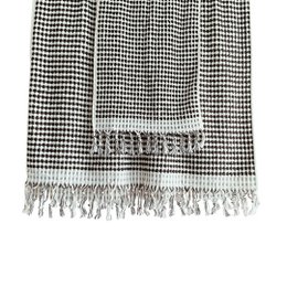 PomPom håndklæde sort