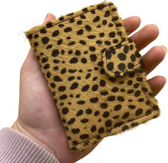 Miniwallet Passenholder DierPrint Mattzwart