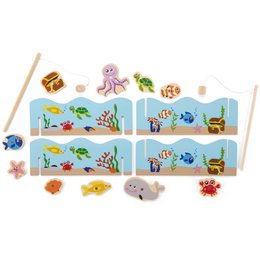 Wooden Magnetic Fishing Game