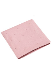 Manta para bebé APOLLO – 100% lana merino – rosa polvo