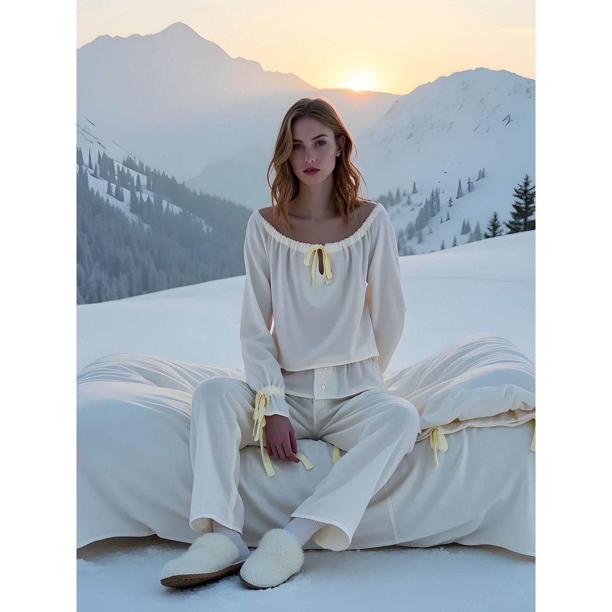 Arctic Cream Pyjama Pants