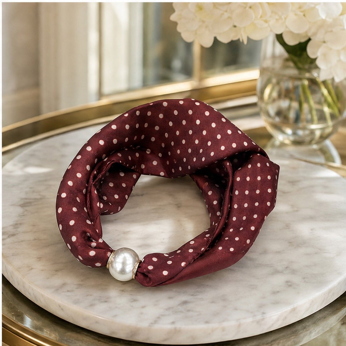 HS Pearl Scarf Dot Print - Multiple Colors