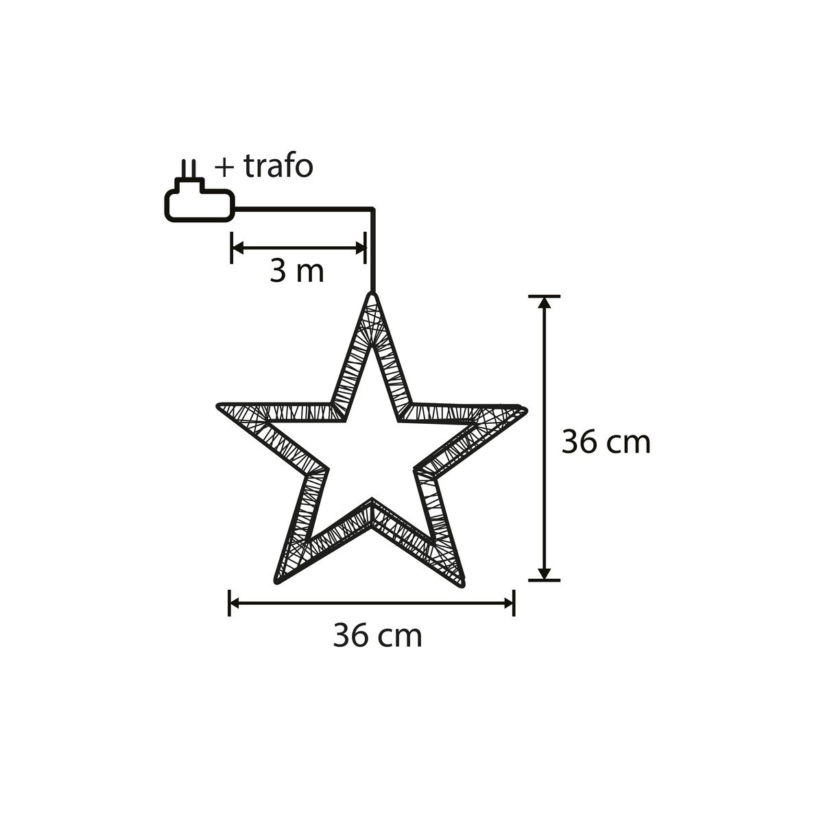 Christmas lights figure Warm white