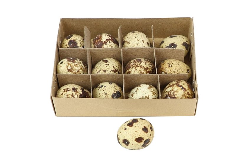 Huevos de codorniz, 24 piezas/caja, natural