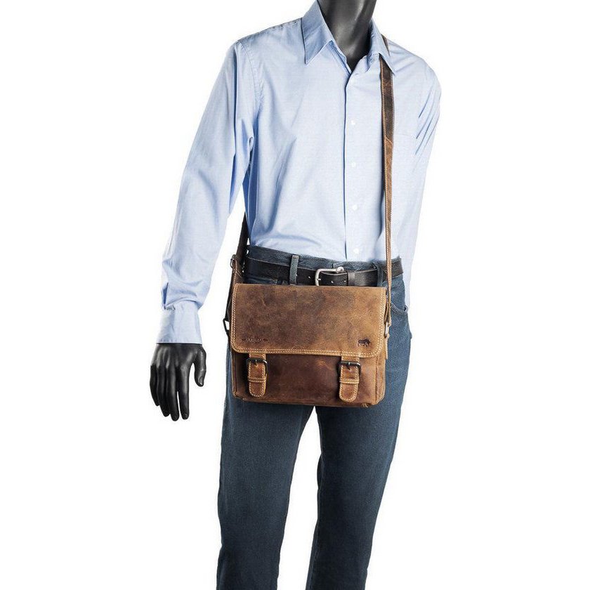 Leder -Männer -Umhängetasche Cognac - Damen Umhängetasche hellbraunes Leder