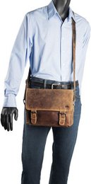 Leder -Männer -Umhängetasche Cognac - Damen Umhängetasche hellbraunes Leder