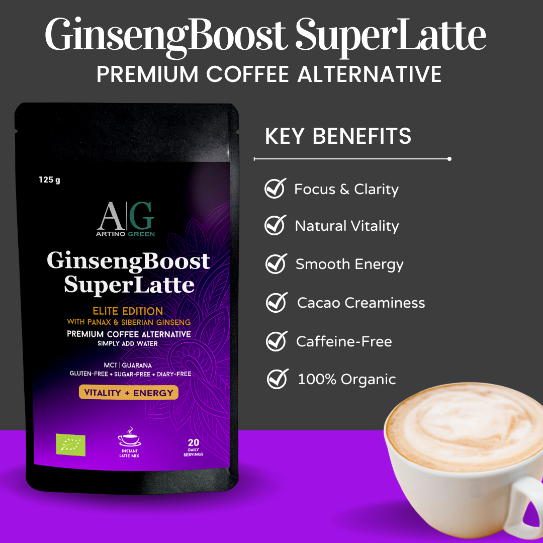 Pilz -Superlatte - Premium -Bio -Kaffee -Alternative mit funktionalen Pilzen (125 g)