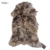 WOOOL Schapenvacht - Classic Wit Bruin Moeflon