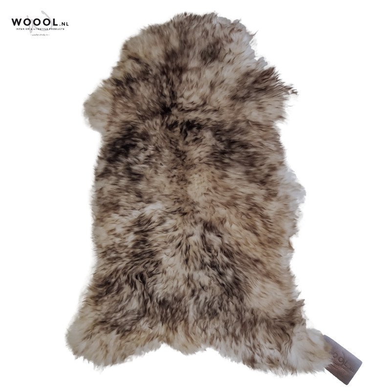Peau de mouton WOOOL - Mouflon marron blanc classique