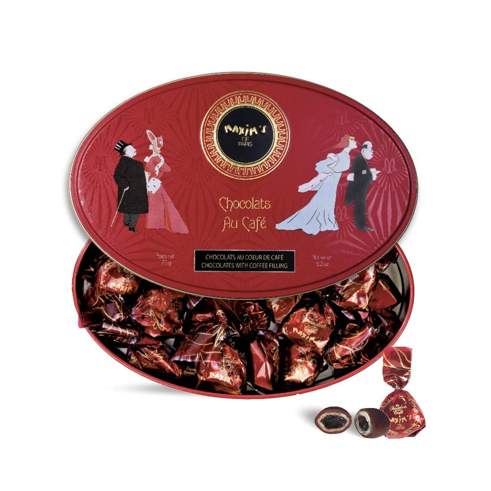 Doos chocolaatjes met koffiehart - 175 g