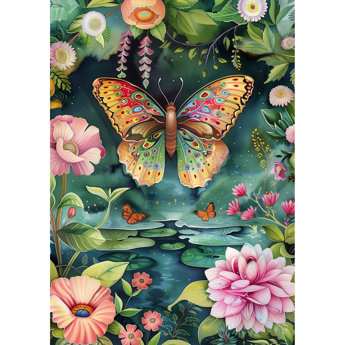 The Chinese Garden: Butterfly | Map Fripperies