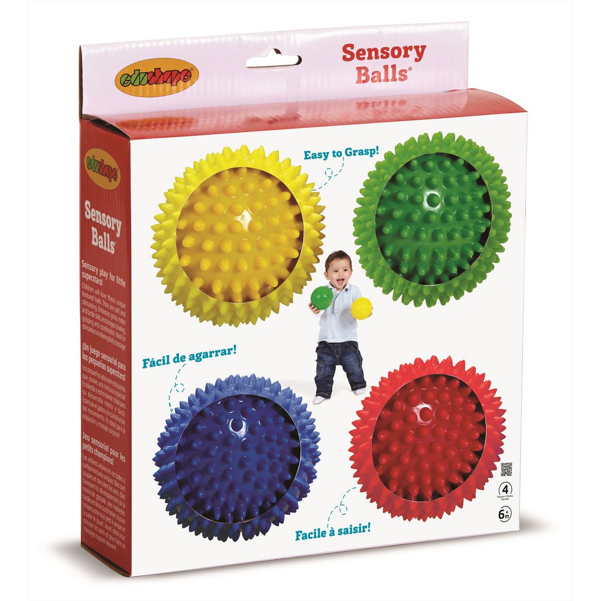 Set di palline per bambini sensoriali di Edushape da 4 - 10 cm