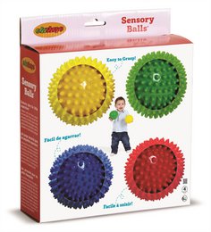 Edushape Sensory Baby Balls Set på 4 - 10 cm