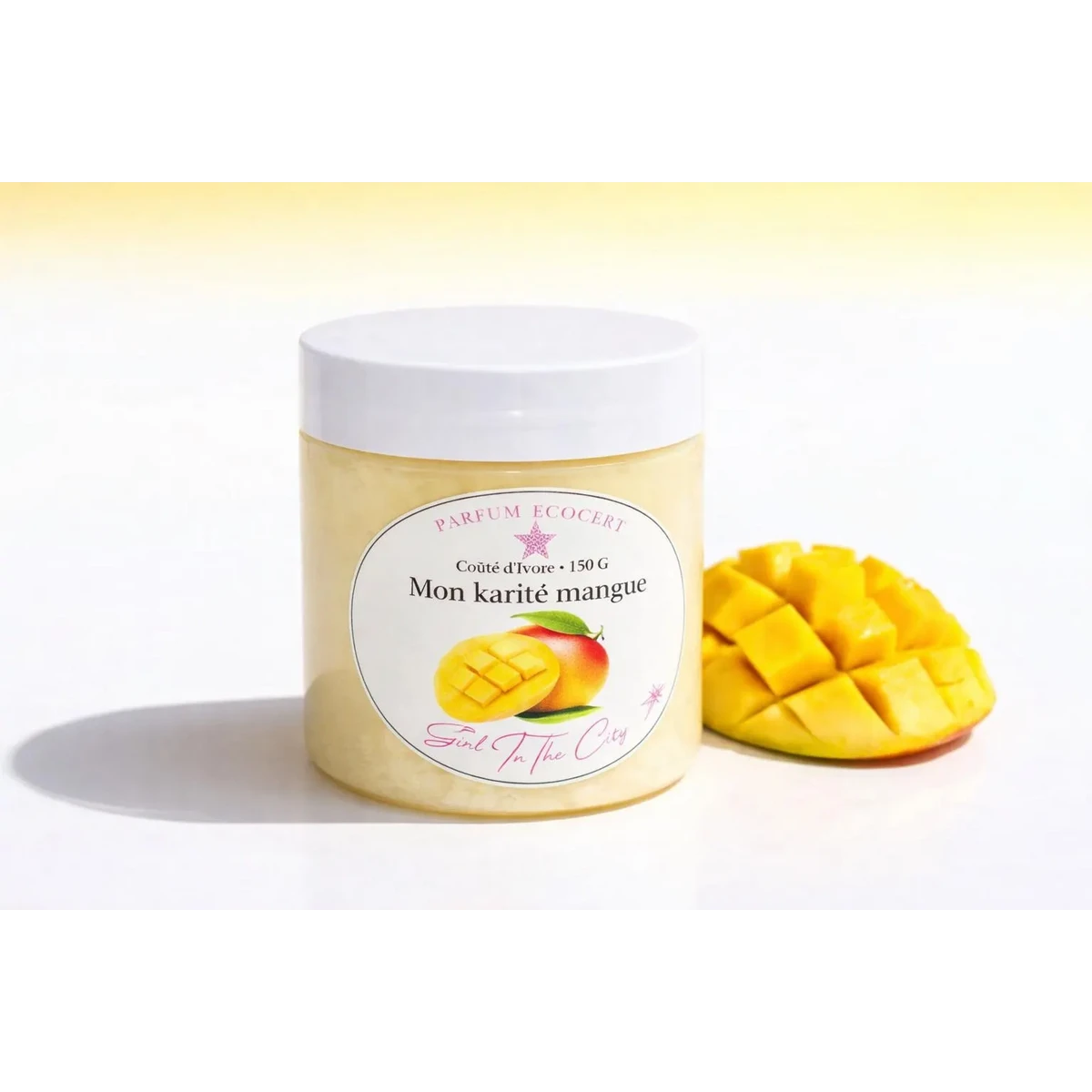 Natürliche Körperbutter Tropical Mango – reine Sheabutter