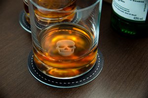 Whiskey glasses set of 2 "Skull"