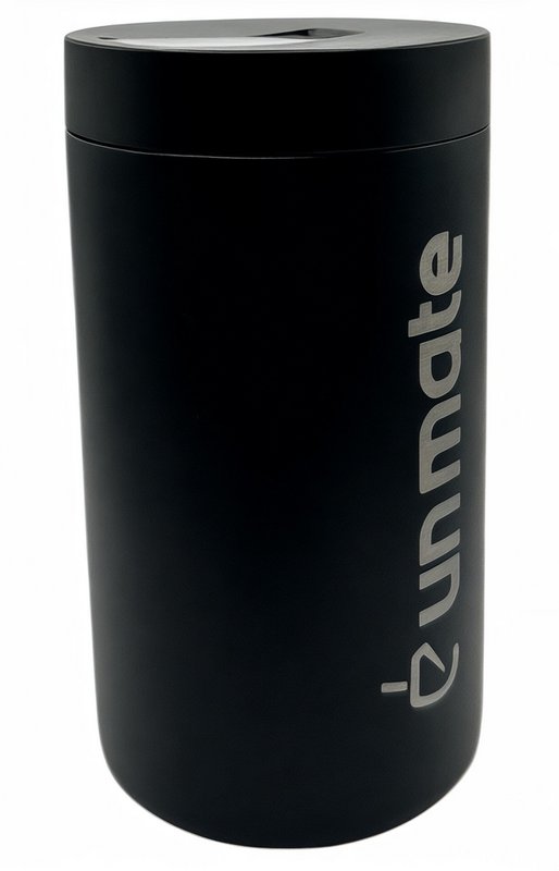 Un Mate Black Yerbera - dåse, beholder til yerba mate med dispenser