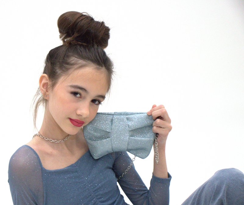 Bolso bandolera infantil - Luna - Mint Glitter