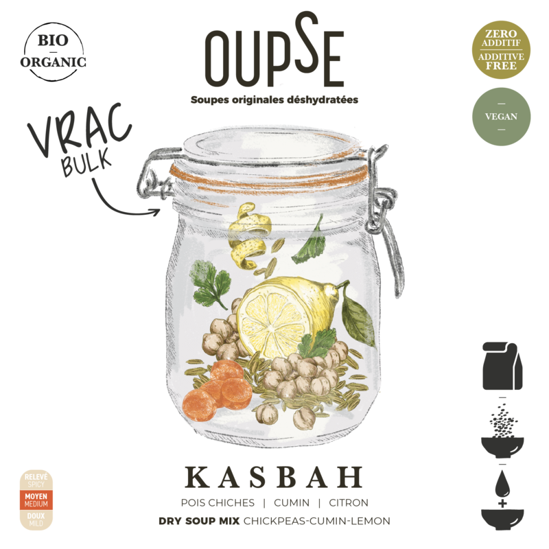 Oupse originele gedehydrateerde soep/bulk 2 kg-Kasbah biologisch