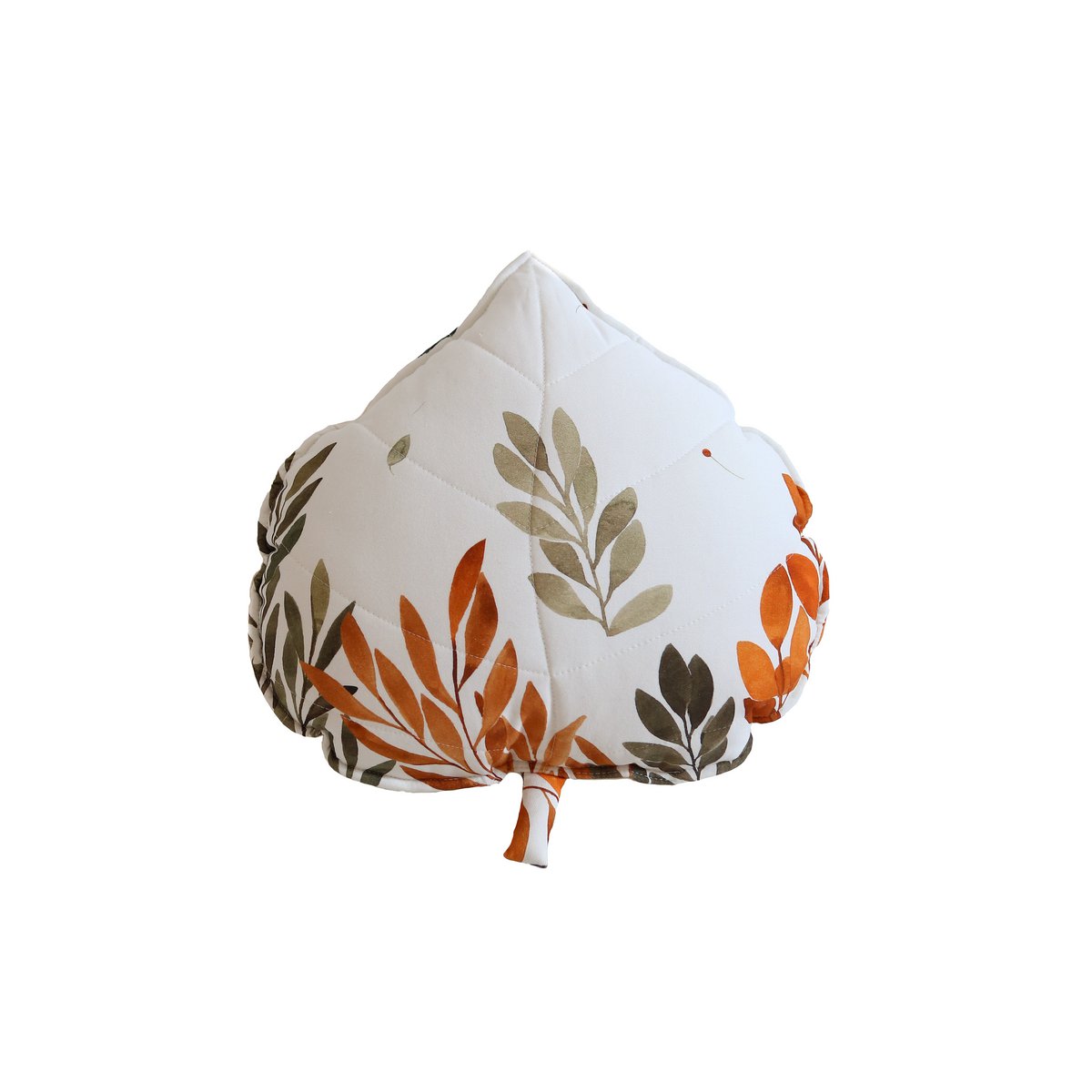 “Forest Friends” Cotton Leaf Cushion