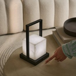 Nola Alabaster Rechargeable Table Lamp