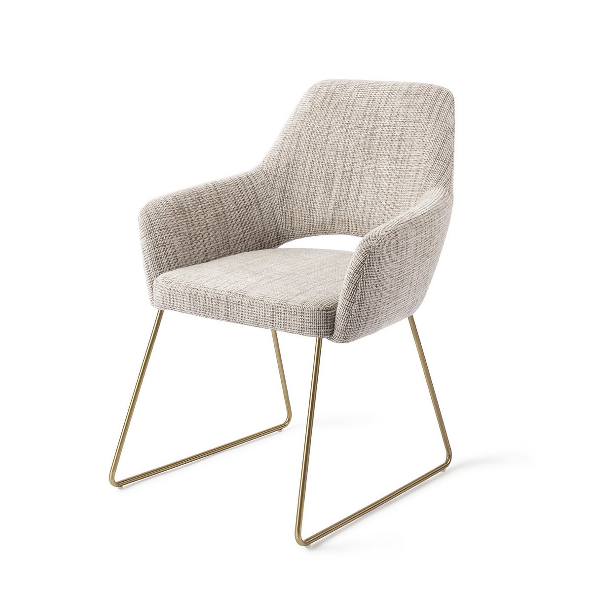 Jesper Home Yanai Dining Chair Slide Gold