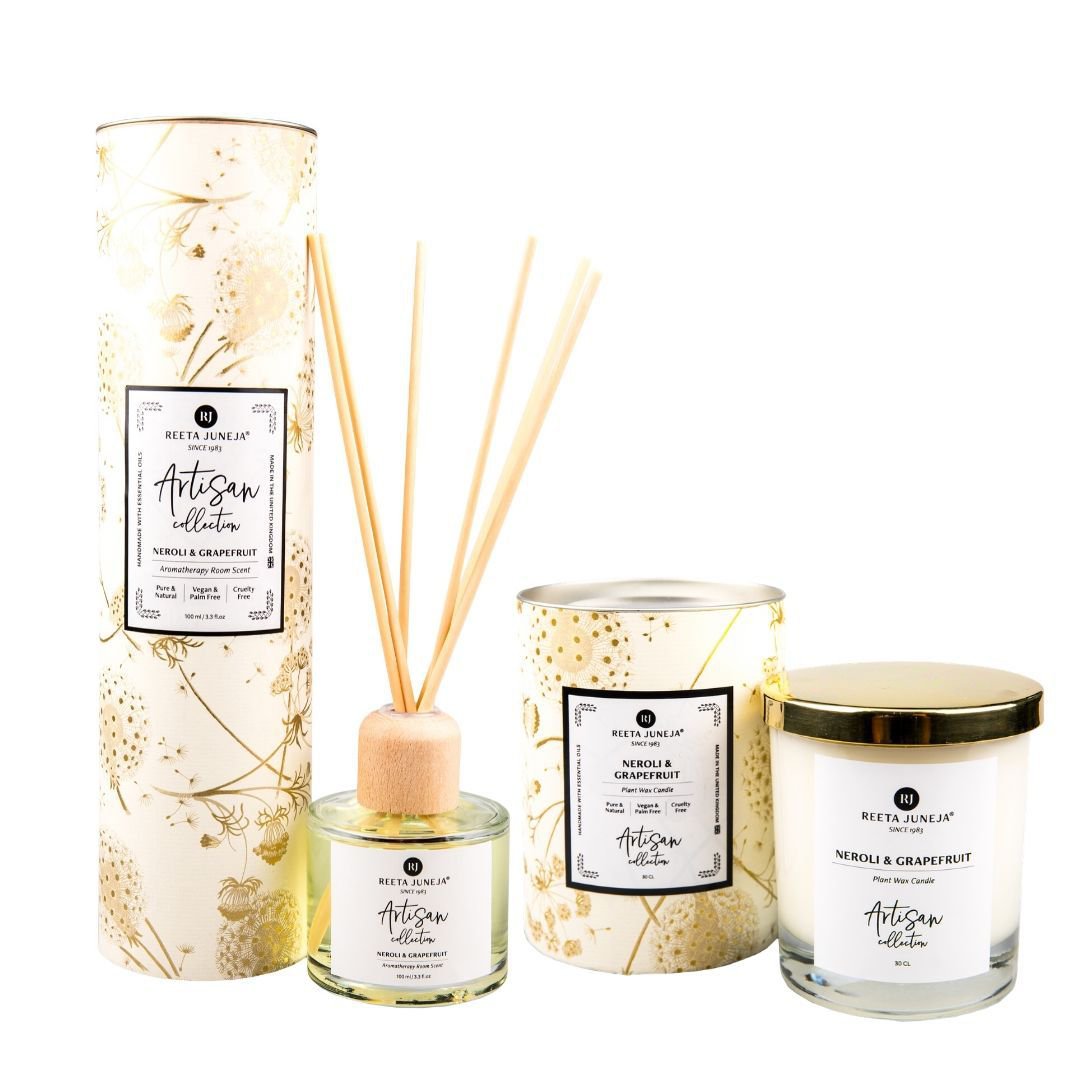 Aromatische HomeNeroli & Grapefruit Luxus Zimmer Kerze & Spray
