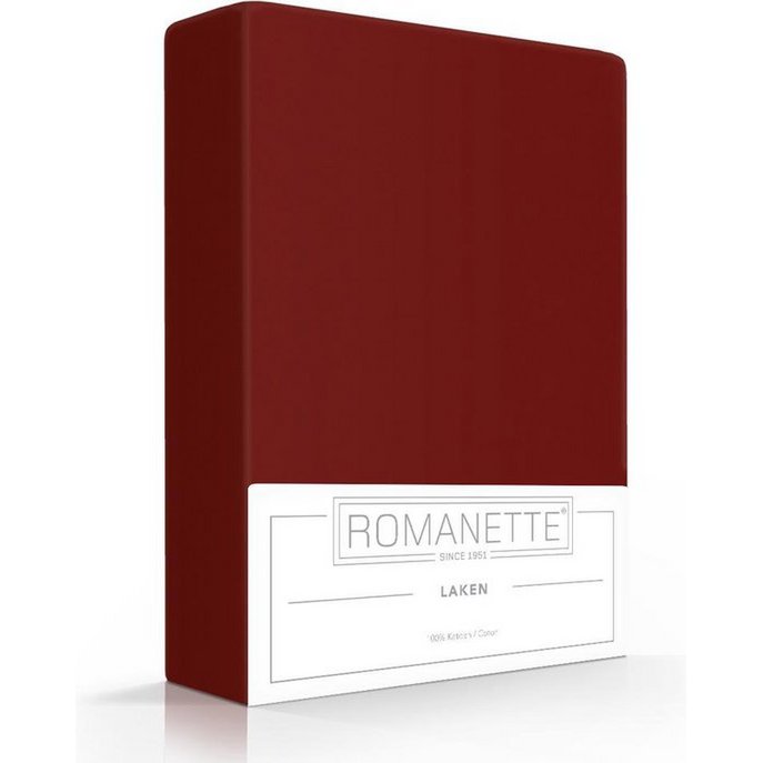 Prześcieradło Bawełniane Romanette Bordo