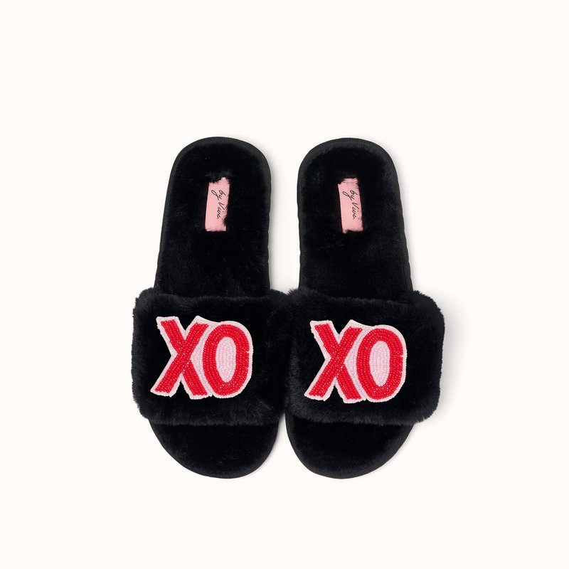 Black slippers