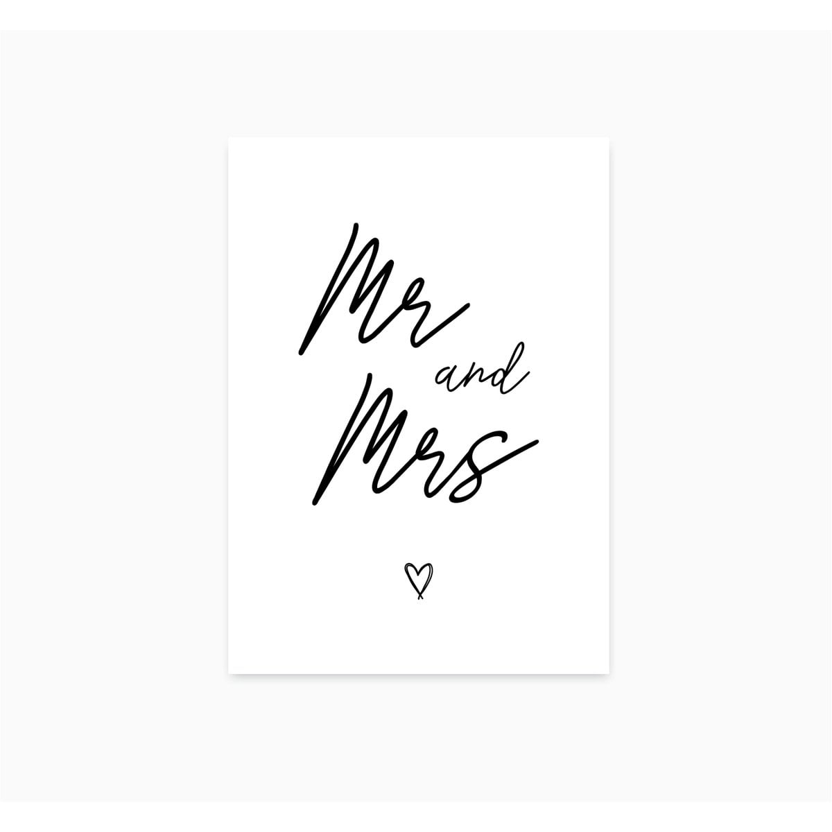 A6 Ansichtkaart || Mr & Mrs