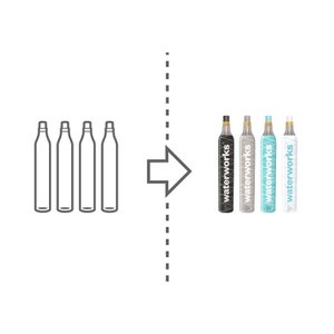 Waterworks biogenic CO2 FILLING (REFILL) I Suitable for SodaStream & Co.