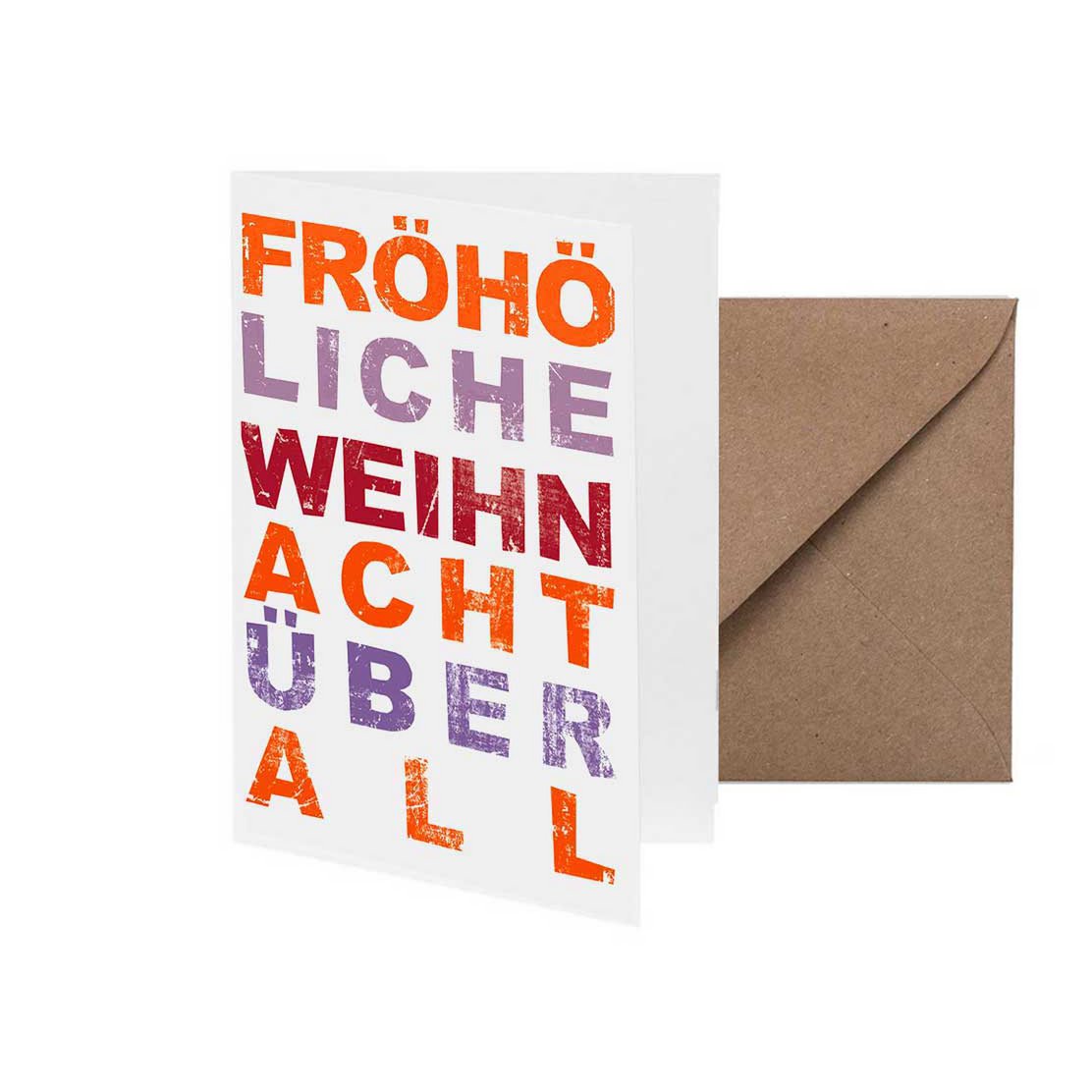Klappkarte Fröhöliche Weihnacht überall