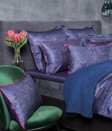 Satino pagalvės užvalkalas Kaleidoscope Midnight/Indigo