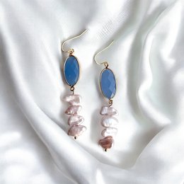 Nyra - Handcrafted earrings with baroque pearls
