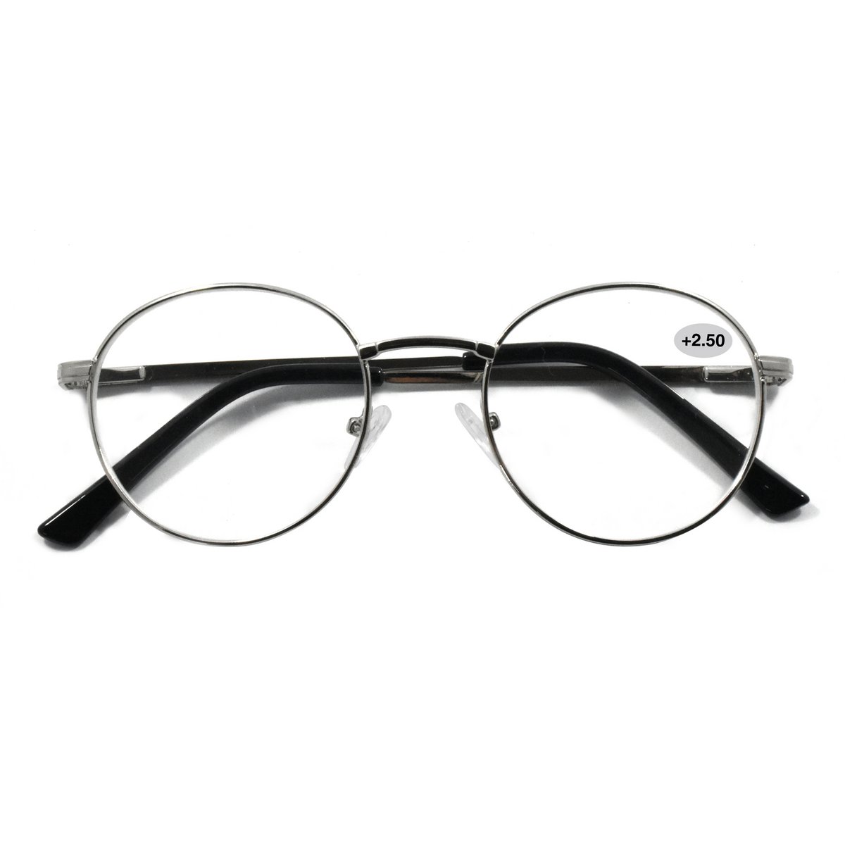 Reading glasses – Alexi Metal and Black +2.5