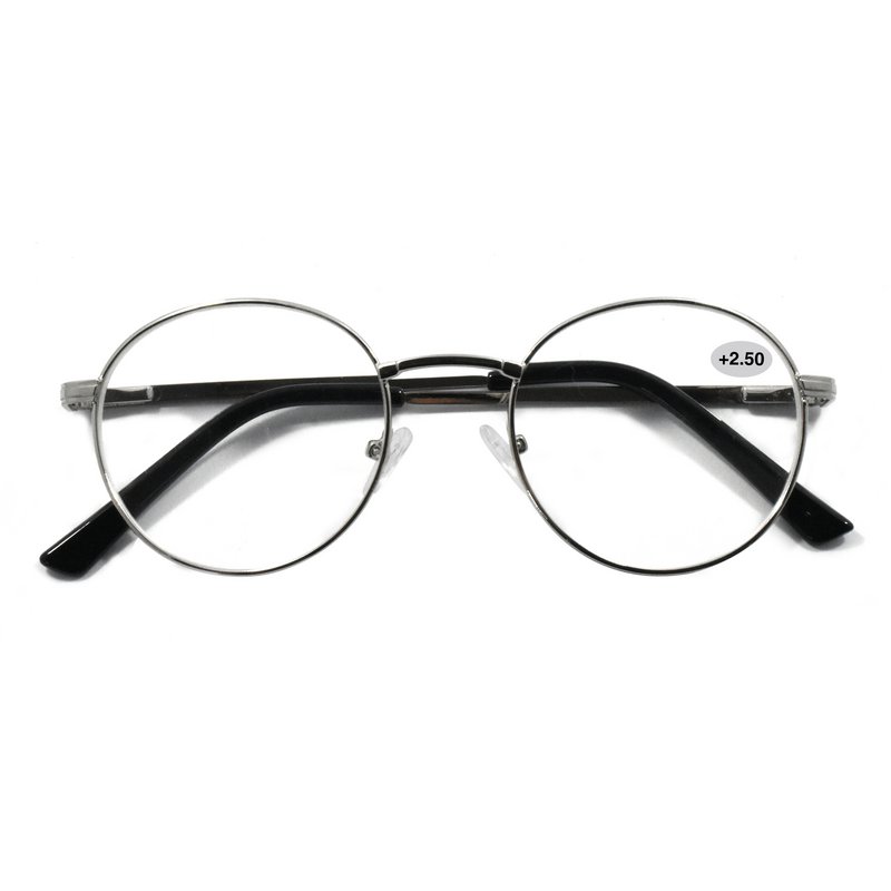 Reading glasses – Alexi Metal and Black +2.5
